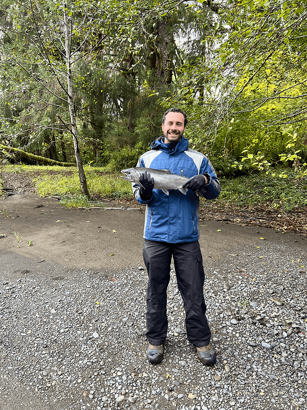 Gear fishing on Olympic Peninsula